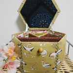 ほっこり可愛いお針箱　  『鶴亀』