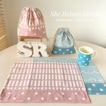 ◎シフォ・・さまオーダー品　北欧風　コップ袋＆ランチョンマット　２set