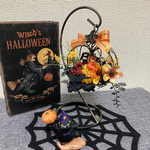 ゆらゆら揺れるワイヤーカボチャのハロウィン　スタンド付き＂ 大人のHalloween飾り『ハロウィン2021』