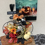 ＂カボチャのジャックと魔女！大きなワイヤーカボチャのハロウィン＂大人のHalloween飾り『ハロウィン2021』