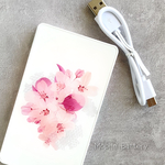 -姫林檎- 花と草木の強化ガラスモバイルバッテリー／充電器