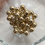 【18g】10mm 約30個　CCBラウンドメタルビーズ　go