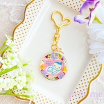 【わすれな草×小花】マタニティマーク　＊マタニティキーホルダー＊　　十月十日をあなたと共に