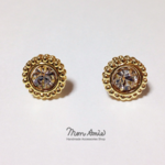 【送料無料】2WAY!! sunflower Pierce♯1 12mm（コットンパールキャッチ付）