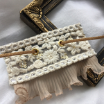 【再販】インド刺繍 リボン ポニーフック ラップリボン リボンラップ レース