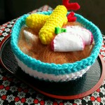 バラバラパーツの天ぷらうどん