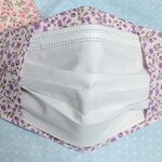 🌸お得な2色組🌸綺麗なリトルフラワーの不織布マスクカバー🌸🎶