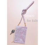 お子様用★キーリール付きスマホポーチ❤️リバティ ジェニーズリボンズ