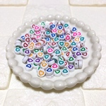 64  カラフルハートビーズ20g