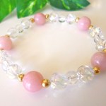 ★愛のエネルギー★心の癒し★ピンクカルサイト★レインボーオーラ♪　☆１６ｃｍ☆