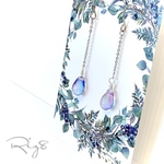 ひと粒チェコガラス/サージカルステンレスピアス/樹脂/イヤリング/ノンホールピアス