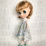 ジェリービーンズワンピース　ミナペルホネンハンドメイド　22cmドール リカちゃん　ブライス　ドール服　着せ替え服　アウトフィット