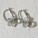 〜シルバーガラスピアス〜