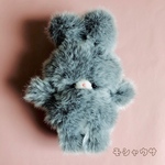 ♡モシャフワなうさぎのモシャウサちゃん♡手のひらからはみでるサイズのぬいぐるみ♡③