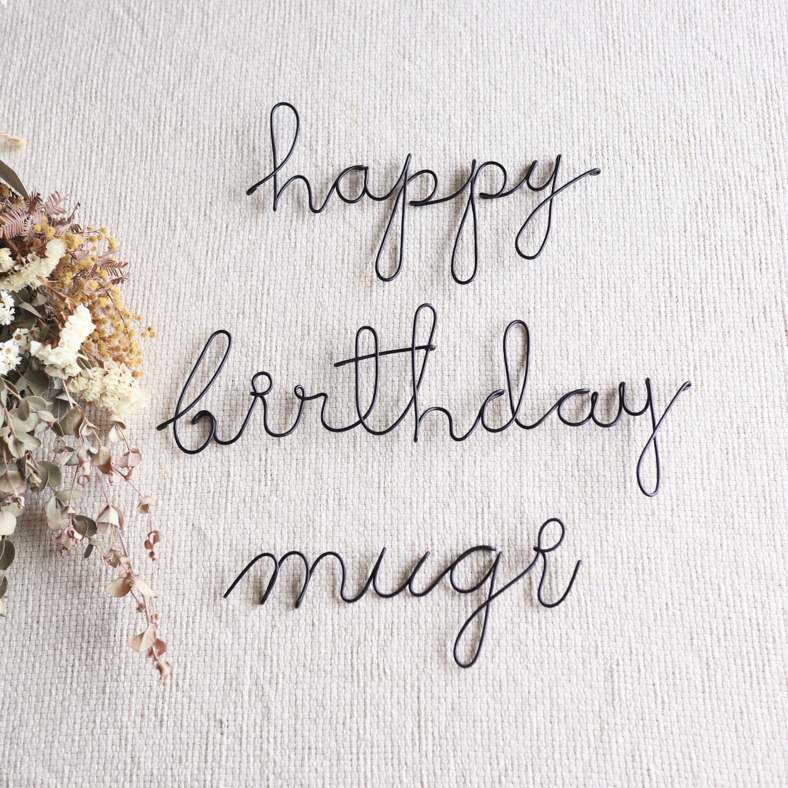 見本No02  名言 チャップリン レタリング ワイヤーアート クラフト 見本No02 名言 チャップリン レタリング ワイヤーアート クラフト