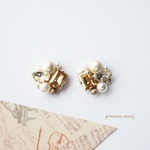 残り2❤️ゴールデンシャドウ&ベージュ♡﻿bijouピアス