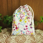 巾着袋(24cm×18cm)＊給食袋＊入園入学/通園通学【221-A】