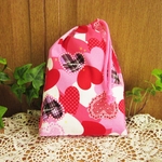 巾着袋(24cm×18cm)＊給食袋＊入園入学/通園通学【223-A】