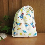 巾着袋(24cm×18cm)＊給食袋＊入園入学/通園通学【230-A】