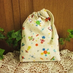 巾着袋(24cm×18cm)＊給食袋＊入園入学/通園通学【231-A】