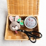 布うさぎメジャー茶(1点もの)