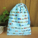 巾着袋(24cm×18cm)＊給食袋＊入園入学/通園通学【241-A】