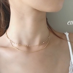 Design Double  Line Chain Necklace
