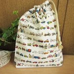 巾着袋(24cm×18cm)＊給食袋＊入園入学/通園通学【242-A】