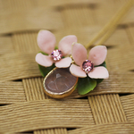 ＊送料無料＊ローズクォーツのフラワーネックレス♡