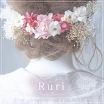 大人気!! *Fleur Collection＊31*　髪飾り　ヘッドドレス　振袖　袴　和　着物　結婚式　花　卒業式 　成人式　和　和装　紫陽花　かすみ草　ウェディング　前撮り　プリザーブドフラワー 