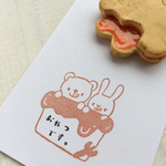 うさぎとくまのケーキメモ枠