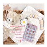 ＊出産祝い【１セット】magaret silicon holder＆silicon hagatame sumaho＊赤ちゃんプレゼント＊赤ちゃんおもちゃ＊顎の成長＊新生児＊