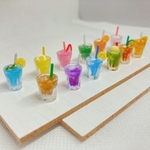 {2個～}ミニチュアドリンクのピアス/イヤリング/鑑賞用《受注制作》