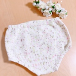 【送料無料】✳︎ハンドメイド✳︎ベビーレース編みニットブルマー✳︎Dタイプ