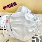 送料込★新作（白×おじさんクマ②）子供・女性サイズ不織布マスクカバー※薄め（抗菌２重ガーゼ１枚）インナーマスク　ニキビ　肌荒れ　蒸れ　汗　不織布マスクの隙間が気になる方にも♪