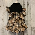 犬服🐶フリル袖ワンピース