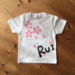 手描き さくらTシャツ