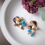 .｡.:✽ チョコレート ホース ✽.｡.: ボタニカル イヤリング・ピアス