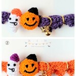 🎃スマイルハロウィン👻🎃　2色　ハッピーハロウィン　コットン首輪　★小型犬＆猫の首輪★