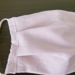 桜色のプリーツマスク 