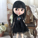 クラシック刺繍ドレス セピア  ブライス リカちゃん アウトフィット
