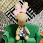  【新作】🌼レトロなお洒落うさぎさん🌼ベージュ