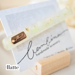 latte /  ミルクのような柔らかな色合いのレジンヘアクリップ