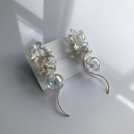 M.79 clear Aurora  glas pierce earring