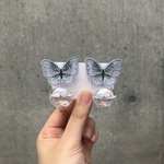 M.80 butterfly lace Blue pierce earring