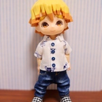 オビツ11 サイズ●半袖シャツ   ドック柄