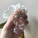M.83 Bijou clear pierce earring