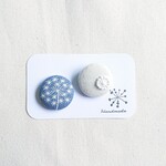 ★くるみボタンブローチ★