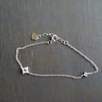 アクアマリン　４ＣＺブレスレット　SILVER925