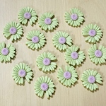 GREEN DAISY FLOWER PARTS